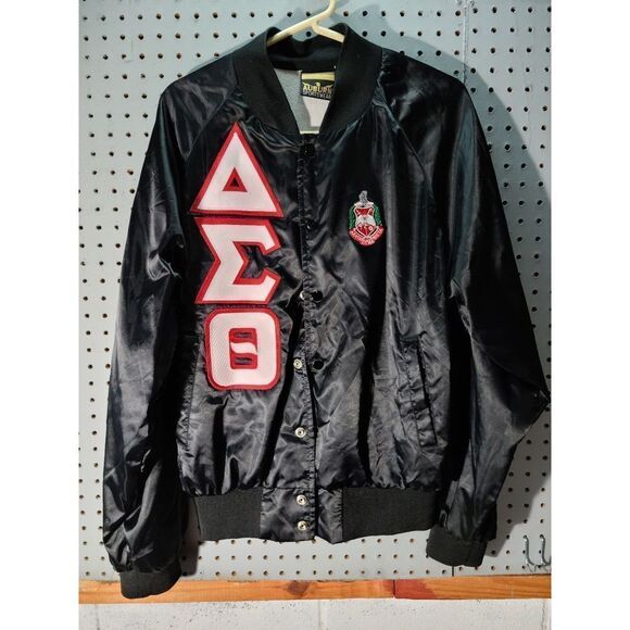 DELTA CUSTOM TRIM SATIN BOMBER JACKET - Picture 1 of 4